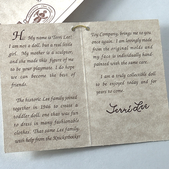 Limited Edition 2000 Terri Lee Halloween Doll Knickerbocker Reproduction #55 - Picture 5 of 11